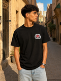 T-shirt vert imprimé Balenciaga dos