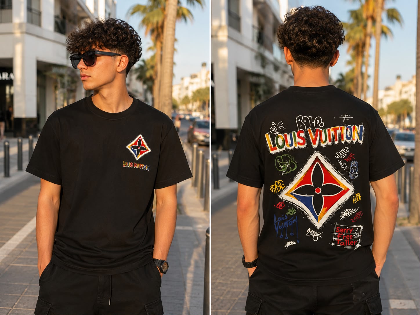 T-Shirt Louis Vuitton Graffiti