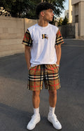 Ensemble Burberry Check T-Shirt + Short