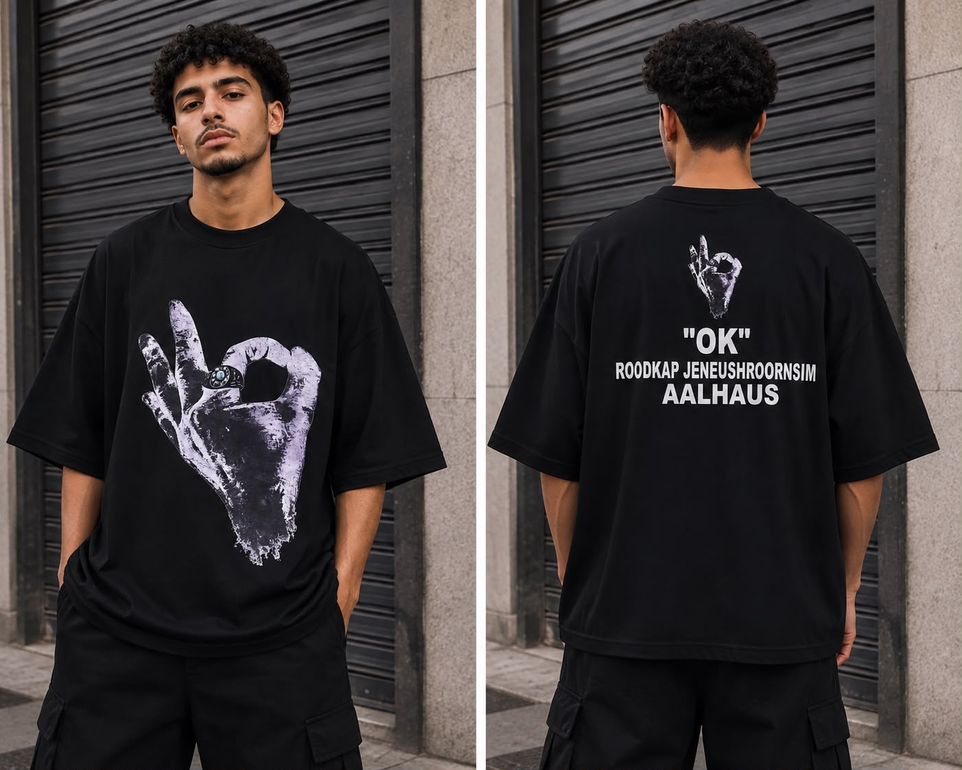 T-Shirt "OK" Aalhaus Oversize
