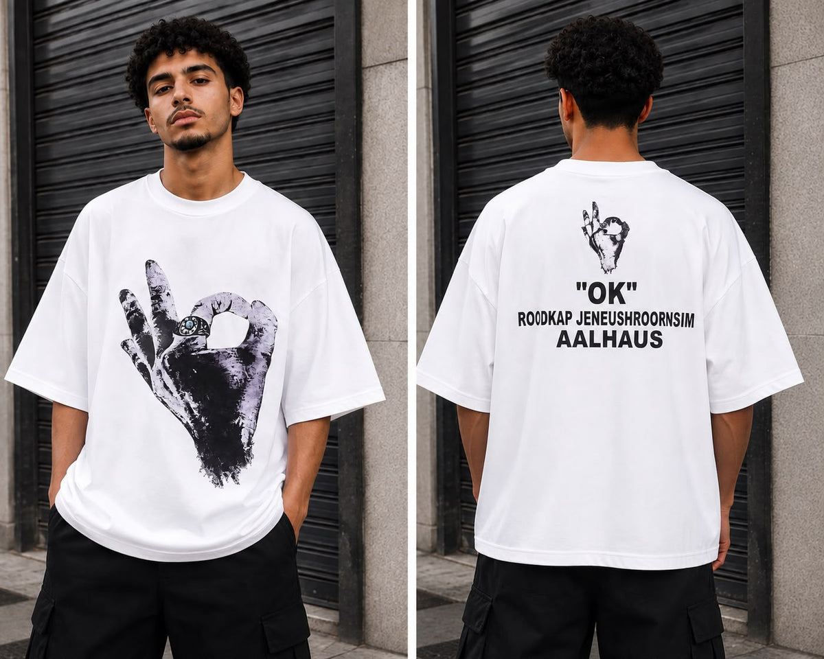 T-Shirt "OK" Aalhaus Oversize