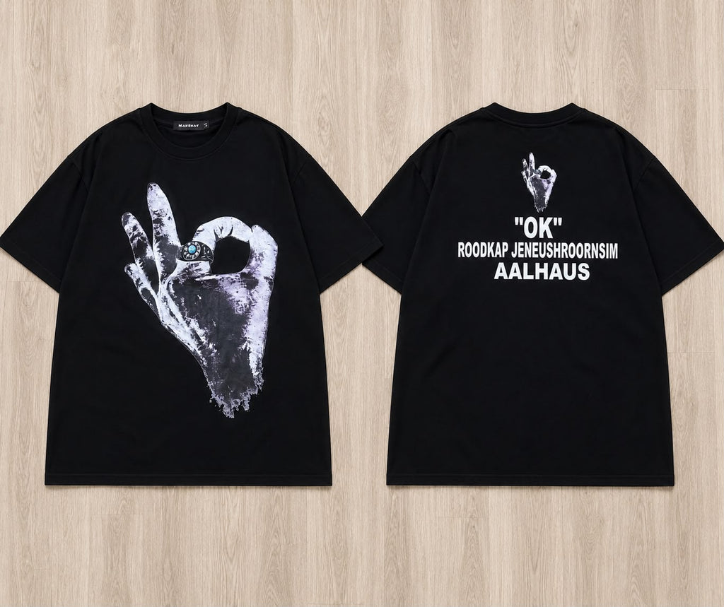 T-Shirt "OK" Aalhaus Oversize